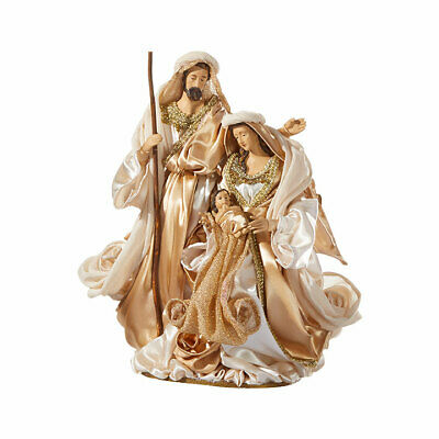 RAZ IMPORTS 12" CHAMPAGNE GOLD HOLY FAMILY