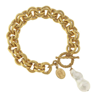 DOUBLE BAROQUE PEARL BRACELET