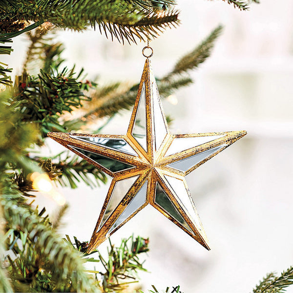 RAZ IMPORTS 6" MIRRORED STAR ORNAMENT